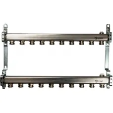 Stout SMS 0923 000010 Коллектор из нержавеющей стали для радиаторной разводки 1"/3/4"x10