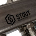 Stout SMS 0923 000010 Коллектор из нержавеющей стали для радиаторной разводки 1"/3/4"x10