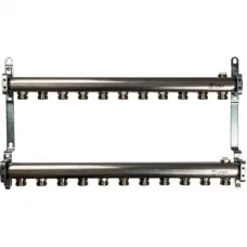 Stout SMS 0923 000011 Коллектор из нержавеющей стали для радиаторной разводки 1"/3/4"x11