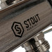 Stout SMS 0923 000011 Коллектор из нержавеющей стали для радиаторной разводки 1"/3/4"x11