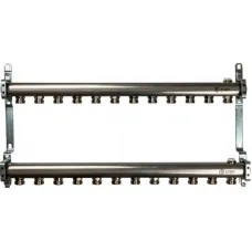 Stout SMS 0923 000012 Коллектор из нержавеющей стали для радиаторной разводки 1"/3/4"x12 Stout SMS 0923 000012 Коллектор из нержавеющей стали для радиаторной разводки 1"/3/4"x12