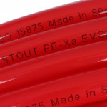 PEX-a труба из сшитого полиэтилена с кислородным слоем (цвет красный) Stout