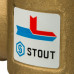 Stout SVM-0030-325508 Термостатический смесительный клапан G 1” 1/4 НР 70°С для твердотопливных котлов