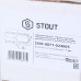 Stout SVM-0071-024005 Сервопривод для шаровых зональных клапанов, ход 90°, кабель 1м., 40 сек., 24V, 5 полюсов