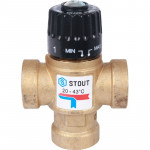 Термостатический смесительный клапан для систем отопления и ГВС Stout