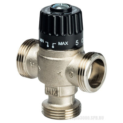 Stout SVM-0125-356532 Термостатический смесительный клапан для систем отопления и ГВС 1 1/4"  НР 30-65°С KV 3,5, центральное смешивание