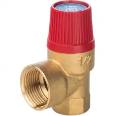 Stout SVS-0001-003015 Клапан предохранительный 30 x 1/2" SVH для систем отопления (красная крышка)