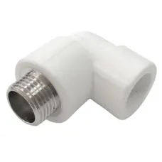 Угольник комбинированный с наружной резьбой 20х1/2" (125/25) Valfex PRO белый 10126020-PRO