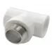 Тройник комбинированный с наружной резьбой 25х3/4"х25 (45/15) Valfex PRO белый 10128025-PRO